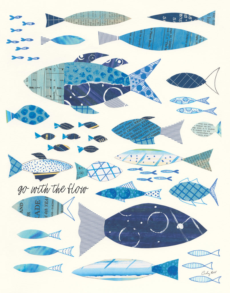 Reproduction of Go With the Flow II Go by Courtney Prahl - Wall Decor Art