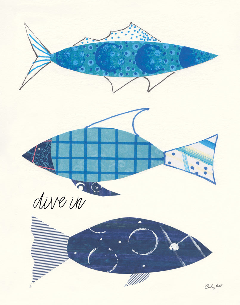 Reproduction of Go With the Flow III Dive In by Courtney Prahl - Wall Decor Art