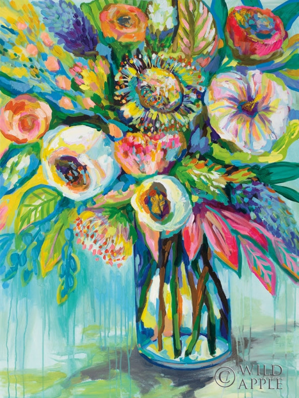 Reproduction of Color Burst by Jeanette Vertentes - Wall Decor Art