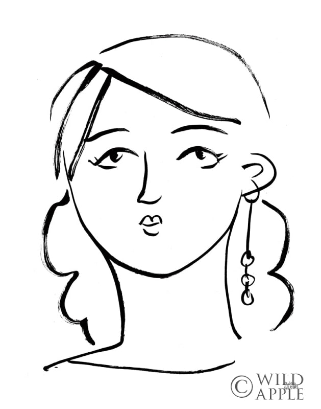 Reproduction of Making Faces I by Melissa Averinos - Wall Decor Art