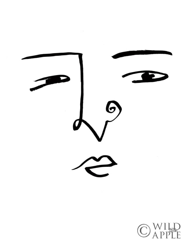 Reproduction of Making Faces VII by Melissa Averinos - Wall Decor Art