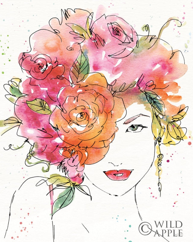 Reproduction of Floral Figures IV by Anne Tavoletti - Wall Decor Art