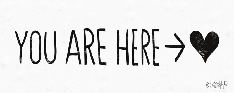 Reproduction of You Are Here BW by Michael Mullan - Wall Decor Art