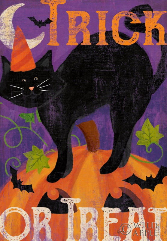 Reproduction of Festive Felines VI by Veronique Charron - Wall Decor Art