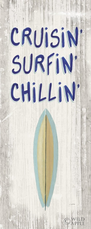 Reproduction of Beach Time IV One Surfboard by James Wiens - Wall Decor Art