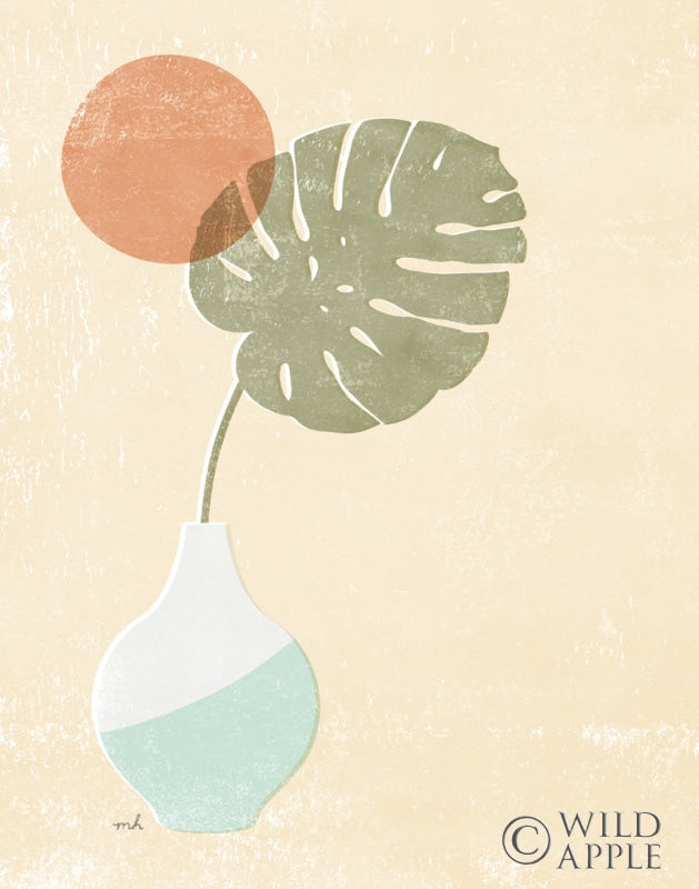 Reproduction of Sun Palm I Mint by Moira Hershey - Wall Decor Art