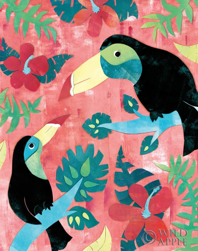 Reproduction of Jungle Jive I Dark by Wild Apple Portfolio - Wall Decor Art