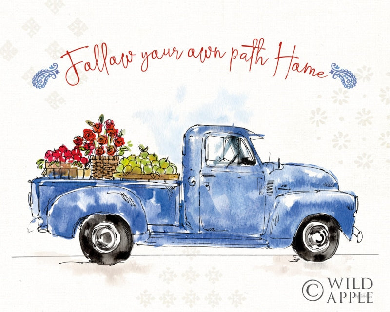 Reproduction of Americana Mood VIII by Anne Tavoletti - Wall Decor Art