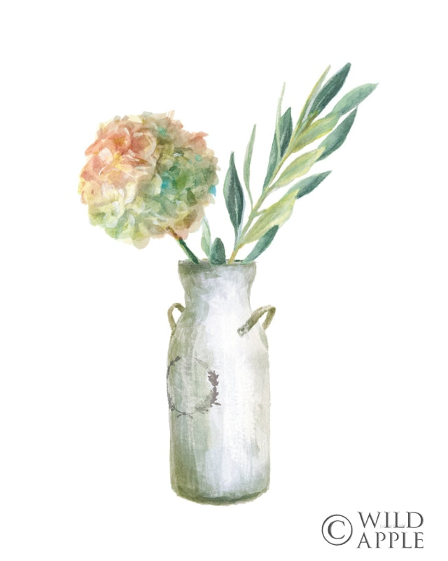 Reproduction of Floursack Home III on White by Danhui Nai - Wall Decor Art