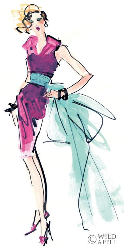 Reproduction of Colorful Fashion X by Anne Tavoletti - Wall Decor Art