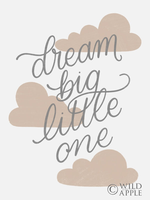 Reproduction of Boho Nursery IV Gray Crop by Becky Thorns - Wall Decor Art