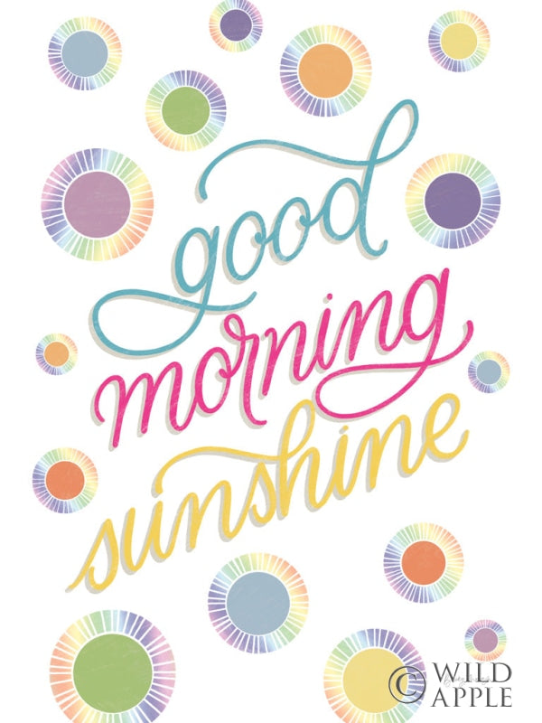 Reproduction of Boho Nursery V Rainbow Crop by Becky Thorns - Wall Decor Art