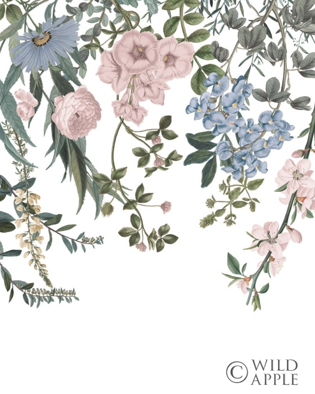 Reproduction of Hanging Floral I by Wild Apple Portfolio - Wall Decor Art