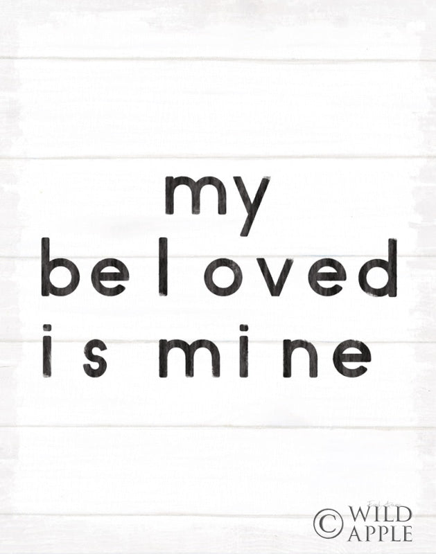 Reproduction of Words of Encouragement VII on White Wood by Emily Adams - Wall Decor Art