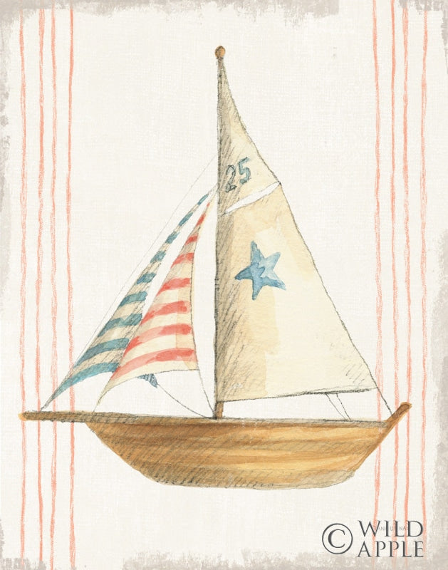 Reproduction of Floursack Nautical VII no Words by Danhui Nai - Wall Decor Art