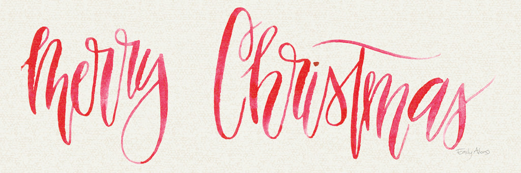 Reproduction of Merry Christmas by Emily Adams - Wall Decor Art