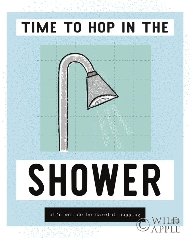 Reproduction of Shower Hopping by Melissa Averinos - Wall Decor Art