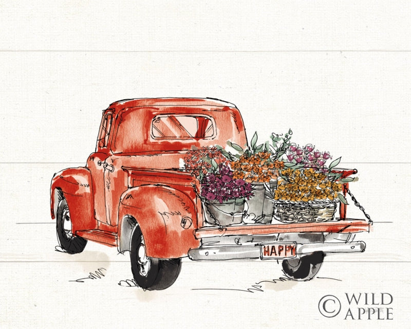 Reproduction of Modern Farmhouse IX Red No Words by Anne Tavoletti - Wall Decor Art