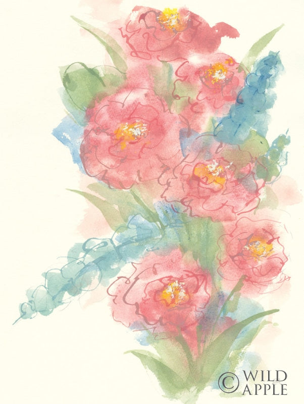 Reproduction of Peony Bouquet I by Chris Paschke - Wall Decor Art