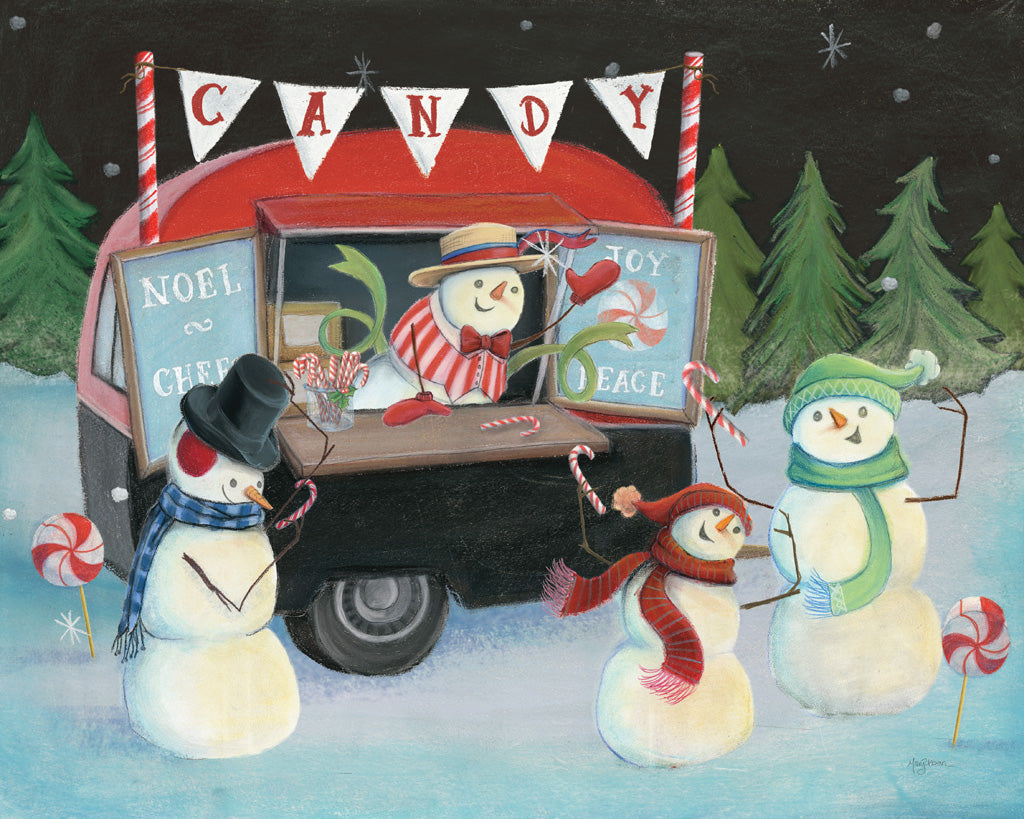 Reproduction of Christmas on Wheels I v2 by Mary Urban - Wall Decor Art