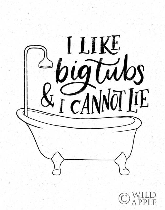 Reproduction of Bathroom Puns II by Becky Thorns - Wall Decor Art