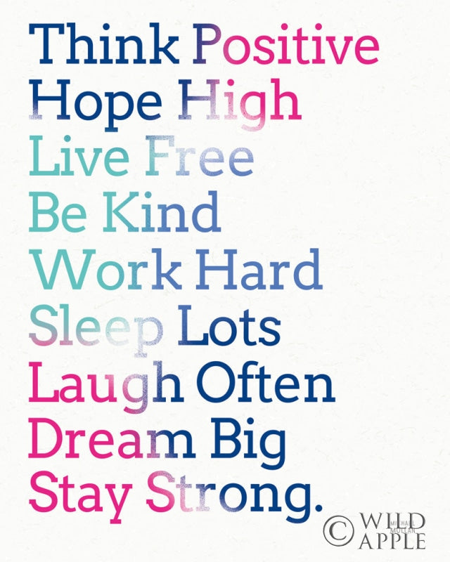 Reproduction of Key to Happiness I Hot Pink by Michael Mullan - Wall Decor Art