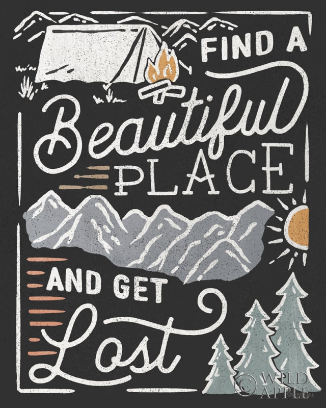 Reproduction of Adventurous V Black by Laura Marshall - Wall Decor Art