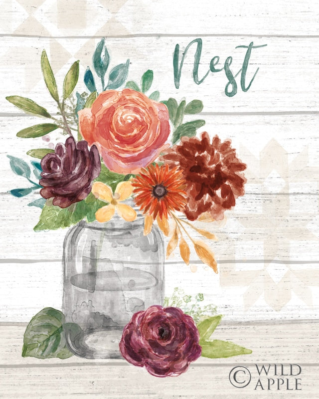 Reproduction of Flower Fest VI by Mary Urban - Wall Decor Art