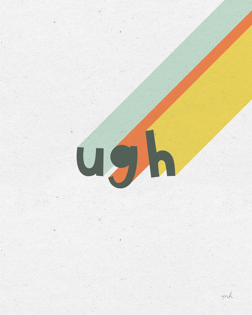 Reproduction of Rainbow Words II by Moira Hershey - Wall Decor Art