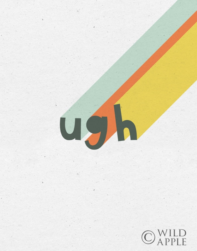 Reproduction of Rainbow Words II by Moira Hershey - Wall Decor Art