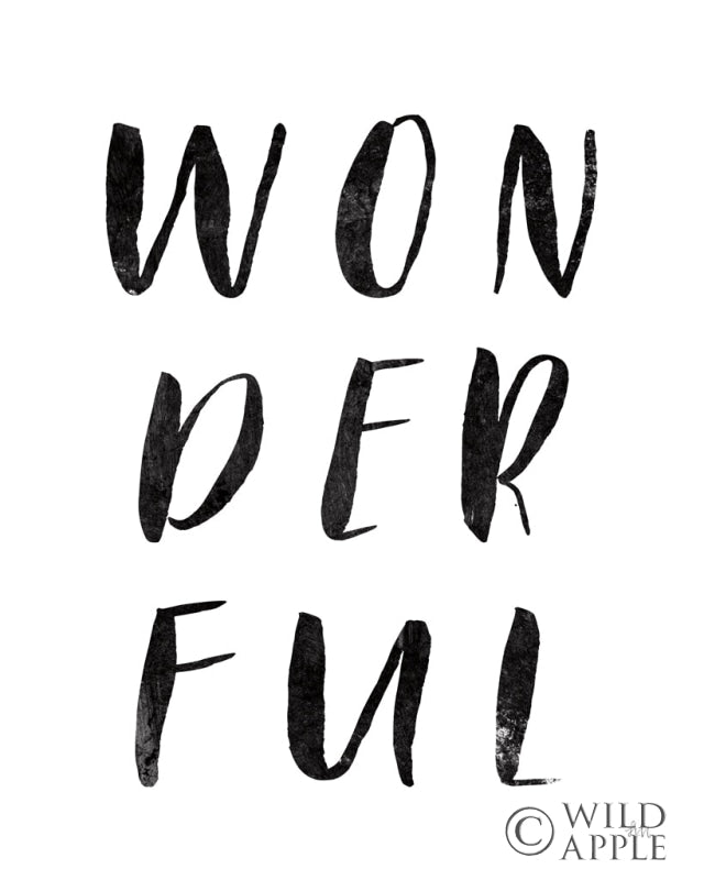 Reproduction of Bold Words I by Laura Marshall - Wall Decor Art