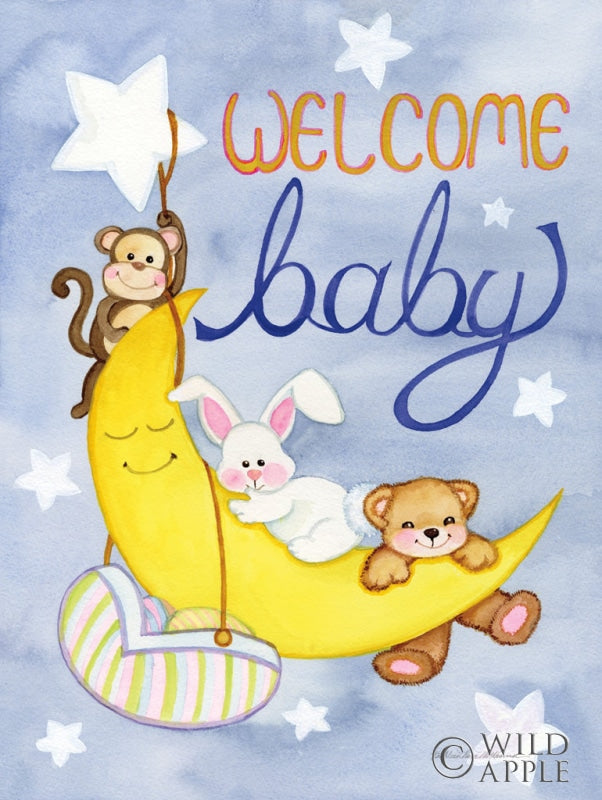 Reproduction of Welcome Baby by Kathleen Parr McKenna - Wall Decor Art