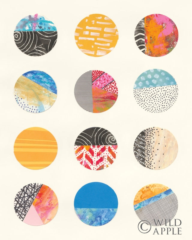 Reproduction of Repetition II by Courtney Prahl - Wall Decor Art