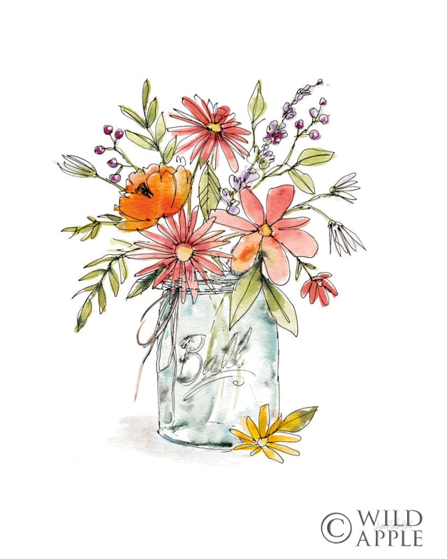 Reproduction of Americana Mood V Summer by Anne Tavoletti - Wall Decor Art