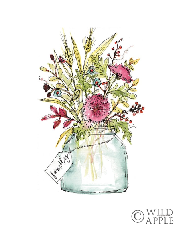 Reproduction of Festive Foliage III Summer by Anne Tavoletti - Wall Decor Art