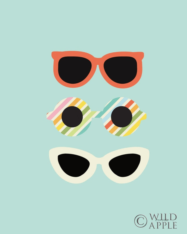 Reproduction of Glamour Sunglasses by Ann Kelle - Wall Decor Art