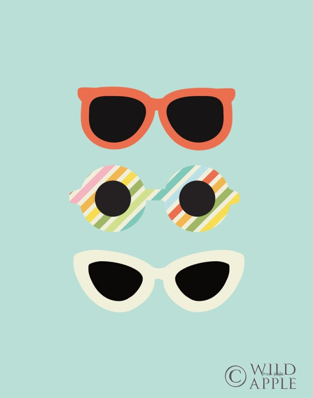 Reproduction of Glamour Sunglasses by Ann Kelle - Wall Decor Art