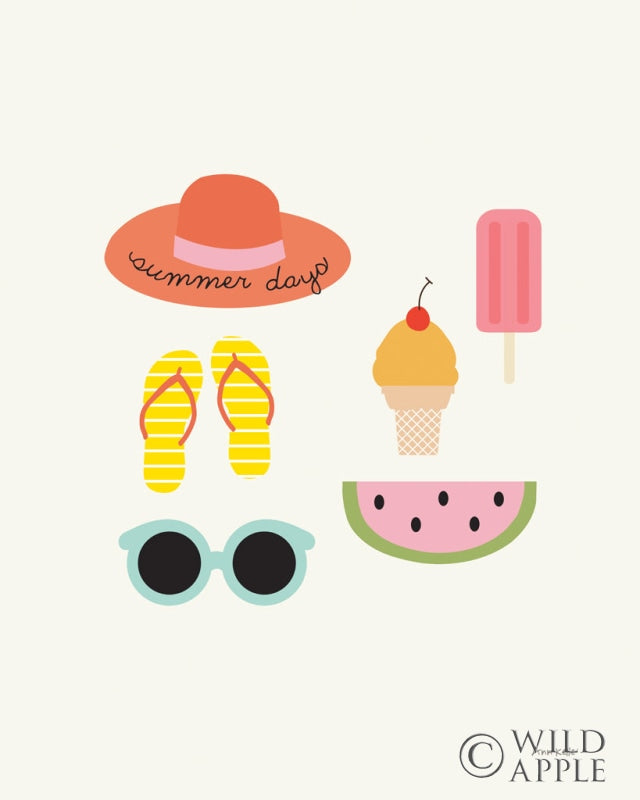 Reproduction of Summer Daze I by Ann Kelle - Wall Decor Art