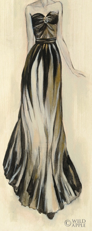 Reproduction of Evening Gown II Crop by Silvia Vassileva - Wall Decor Art