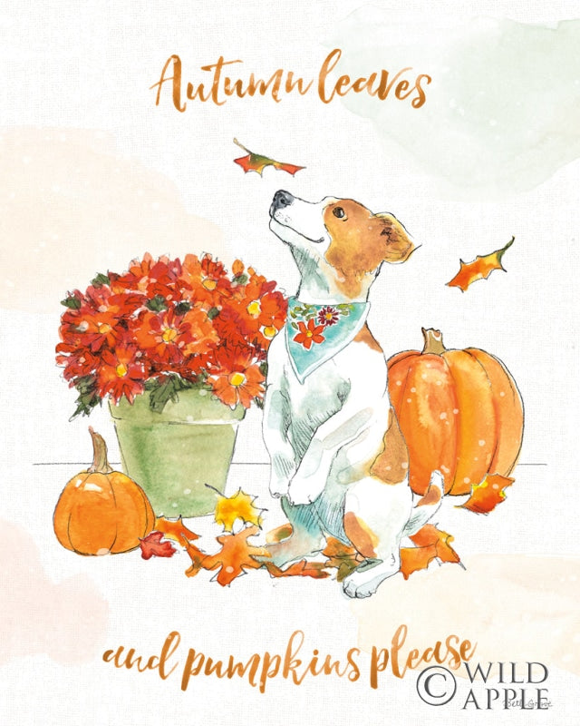 Reproduction of Harvest Dogs III by Beth Grove - Wall Decor Art