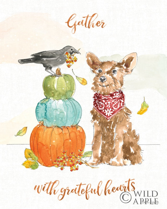 Reproduction of Harvest Dogs V by Beth Grove - Wall Decor Art