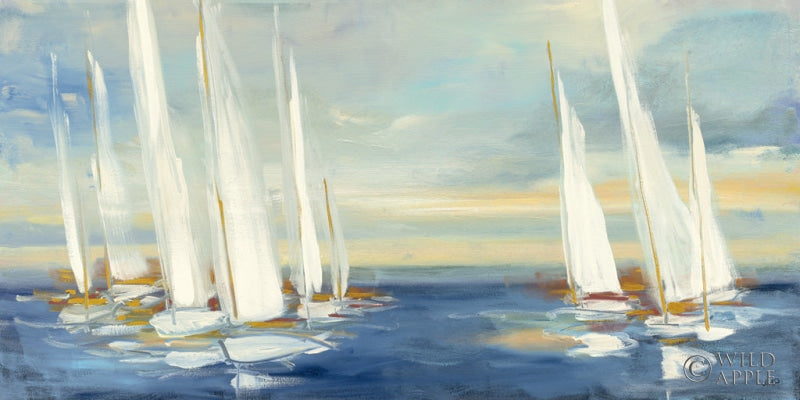 Reproduction of Summer Regatta Sunset by Julia Purinton - Wall Decor Art