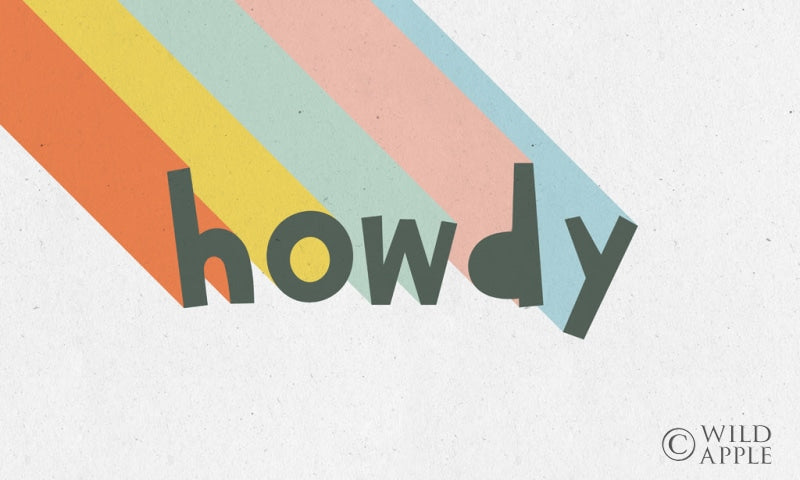 Reproduction of Rainbow Words V by Moira Hershey - Wall Decor Art