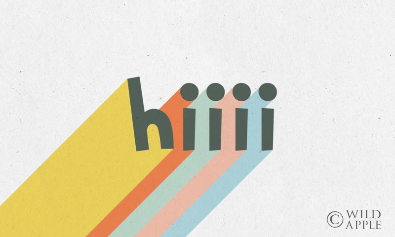 Reproduction of Rainbow Words VI by Moira Hershey - Wall Decor Art