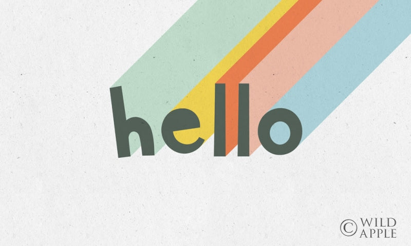 Reproduction of Rainbow Words VII by Moira Hershey - Wall Decor Art