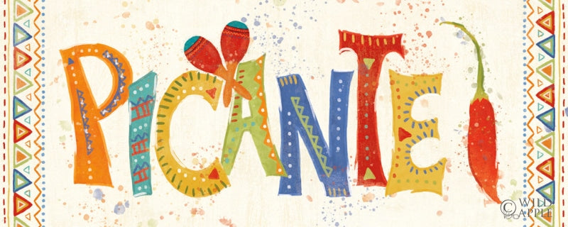 Reproduction of Tex Mex Fiesta VIII by Veronique Charron - Wall Decor Art