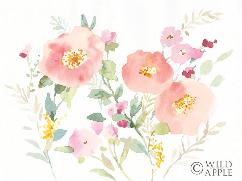 Reproduction of Watercolor Jewels I by Danhui Nai - Wall Decor Art