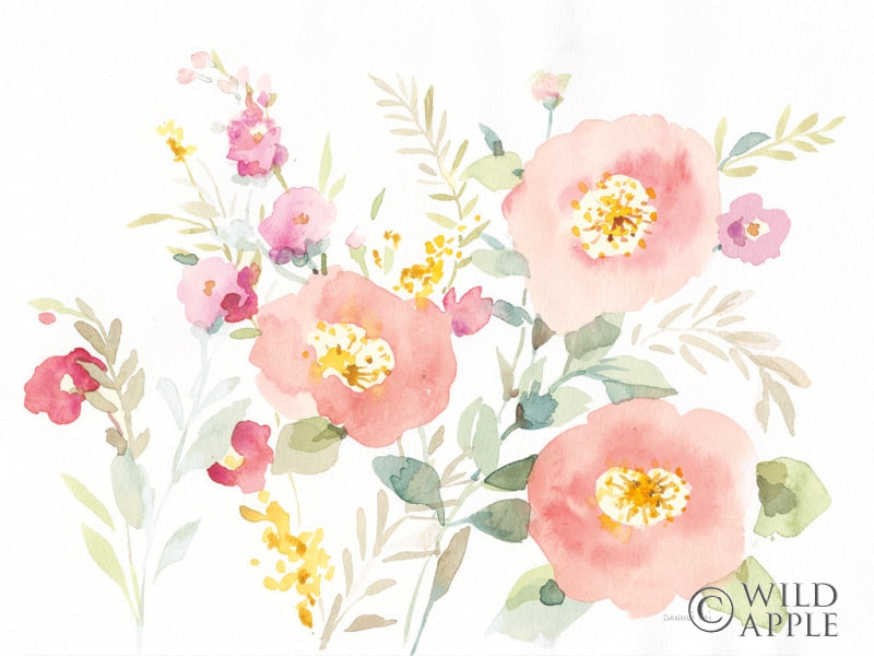 Reproduction of Watercolor Jewels II by Danhui Nai - Wall Decor Art