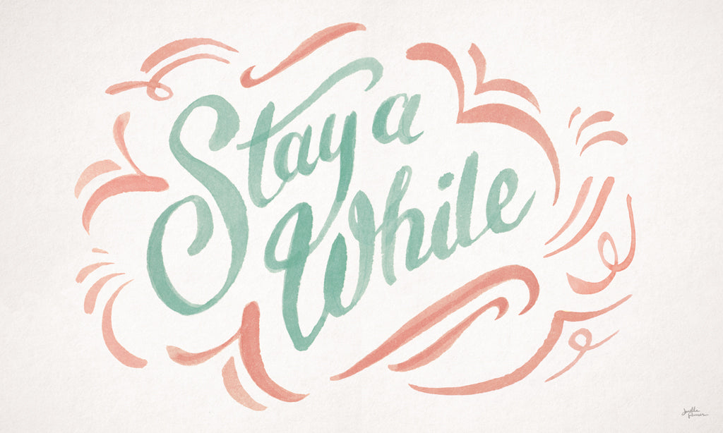 Reproduction of Stay A While II by Janelle Penner - Wall Decor Art