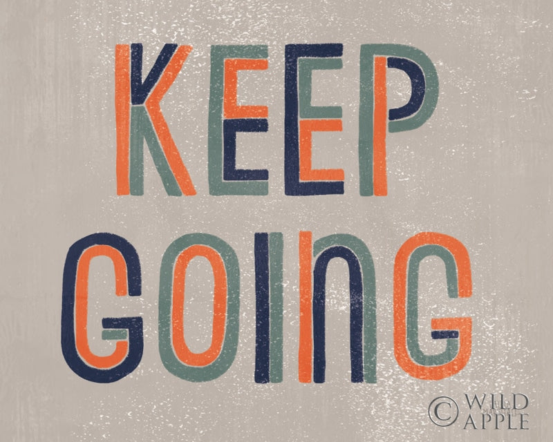 Reproduction of Retro Words II Gray Crop by Laura Marshall - Wall Decor Art